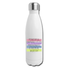 Insulated Stainless Steel Water Bottle - white