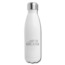 Insulated Stainless Steel Water Bottle - white